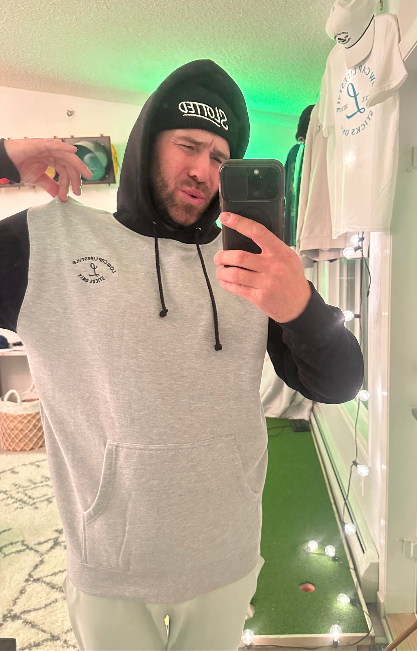Seanzy Rocking the heavy weight slotter hoodie