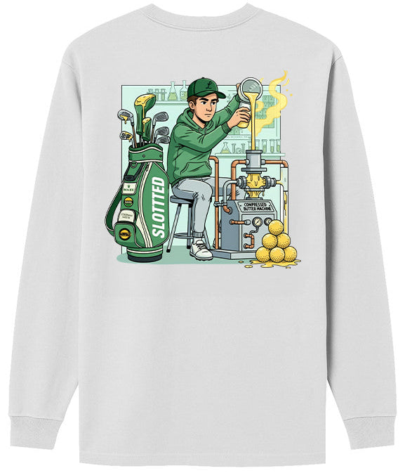 Compressed Butter Technician White long-sleeve shirt 