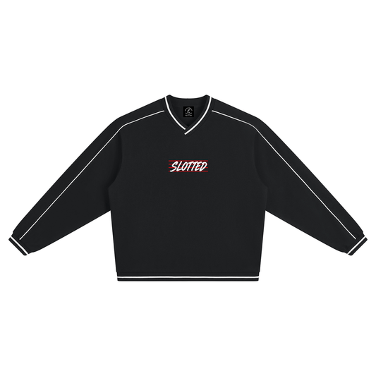 Slot Line V-Neck - Black