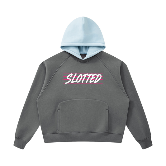 Pink Stripe Slot Line Hoodie