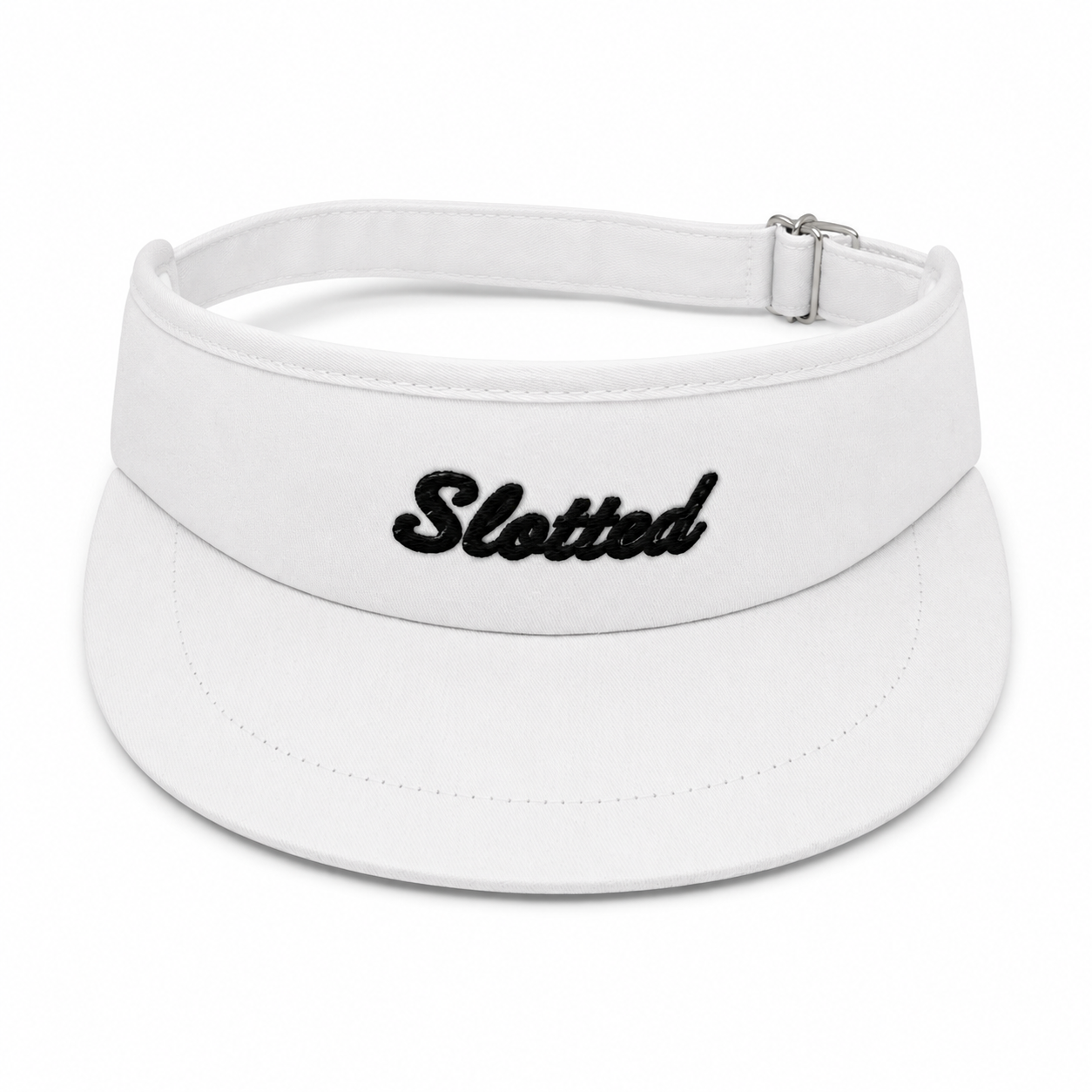 White Slotted Visor