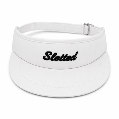 White Slotted Visor