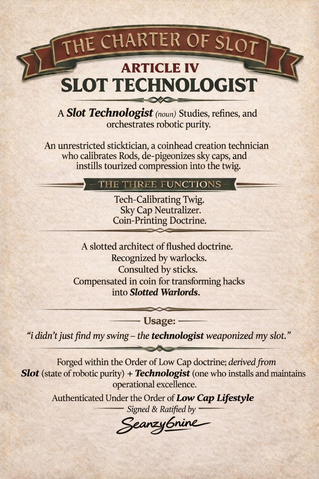 Slot Technologist