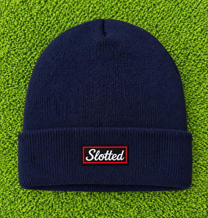 Slotted Patch Beanie