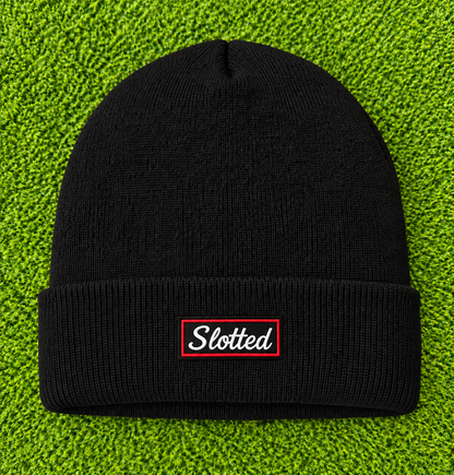 Slotted Patch Beanie