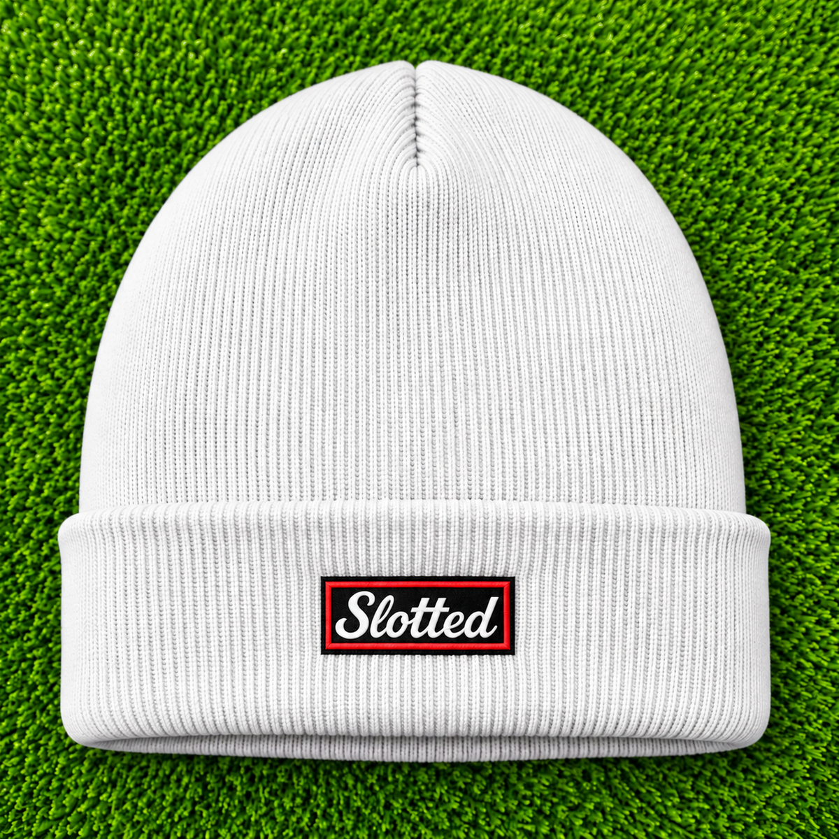 Slotted Patch Beanie
