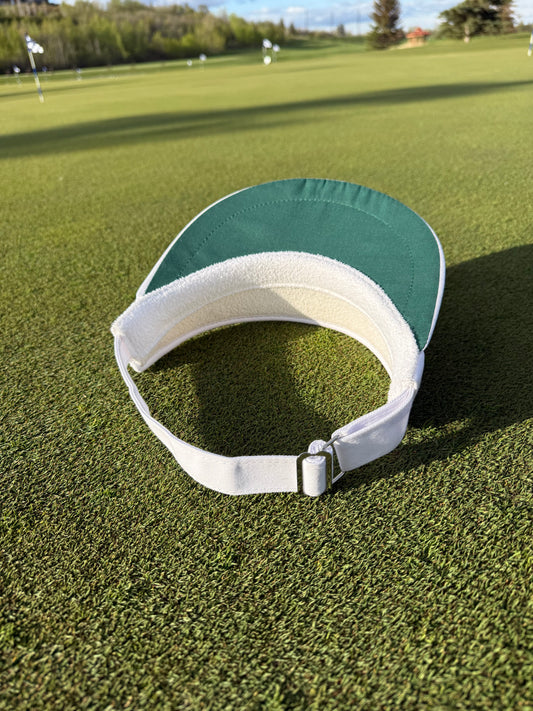 White Slotted Visor