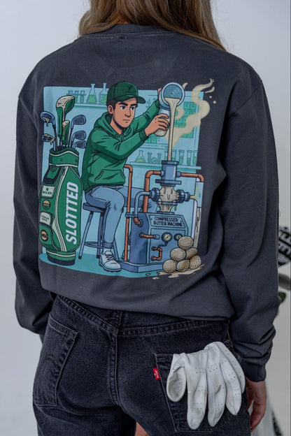 Long sleeve Compressed Butter Technician Back view 