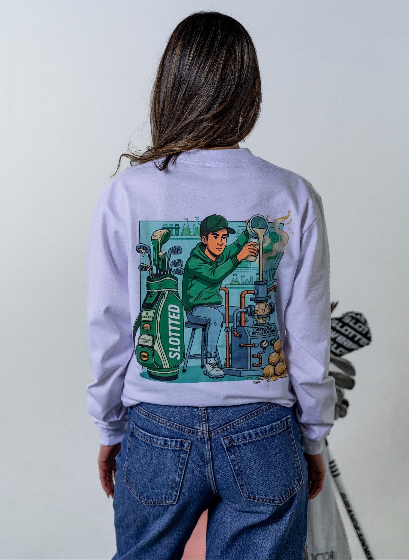 Compressed Butter Technician Long sleeve back view 