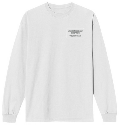 White Compressed Butter Technician long-sleeve shirt 
