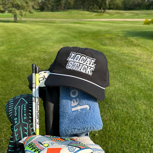 Local Stick Hat. Black & White 