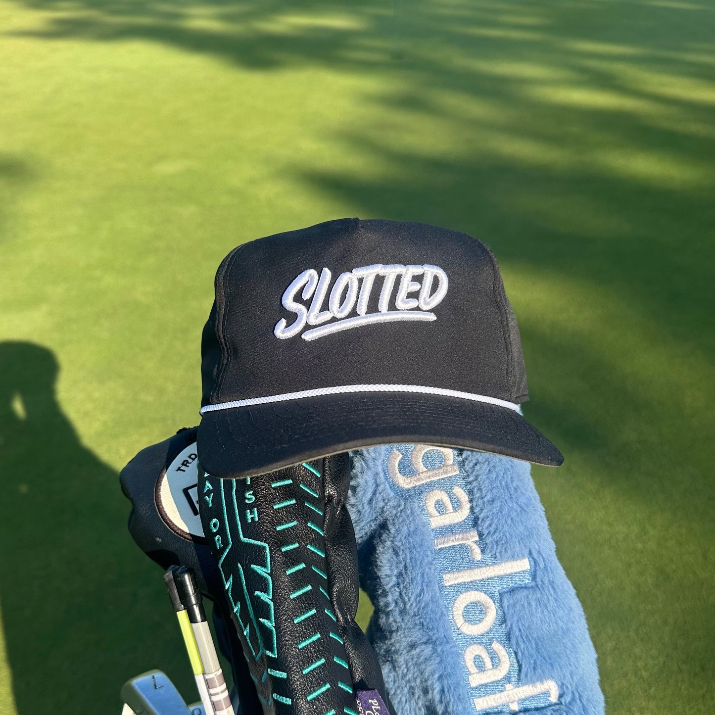 Slotted Cash Piece Hat Black 