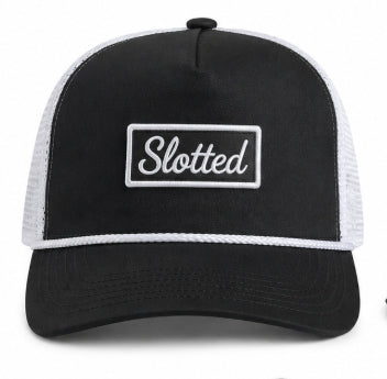 Black and White Slotted Patch