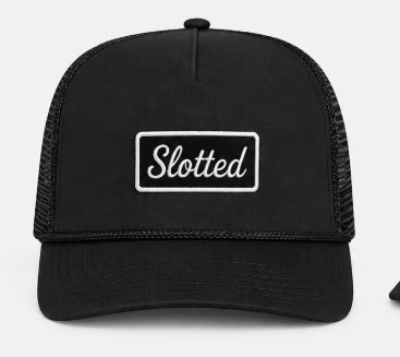 Black and White Slotted Patch
